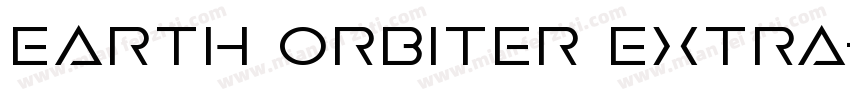 Earth Orbiter Extra字体转换